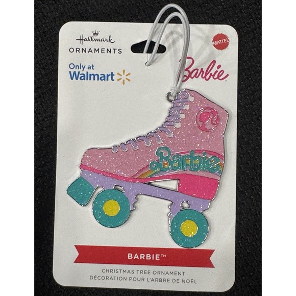 Hallmark Other - Hallmark Barbie Pink Roller Skate Metal Christmas Ornament NWT Exclusive